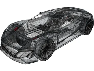 Audi PB 18 e-tron (2018) 3D Model preview
