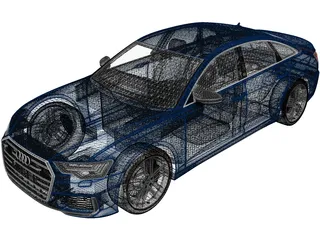 Audi S6 (2020) 3D Model preview