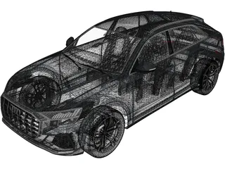 Audi SQ8 (2019) 3D Model preview