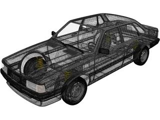 Audi 80 [B2] (1985) 3D Model preview