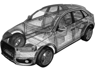 Audi Q3 (2011) 3D Model preview
