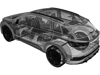 Audi Q4 e-tron (2021) 3D Model preview
