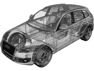 Audi Q5 (2009) 3D Model preview