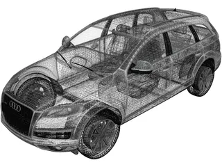 Audi Q7 (2010) 3D Model preview