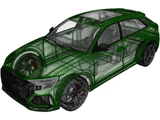 Audi RS Q8 (2020) 3D Model preview