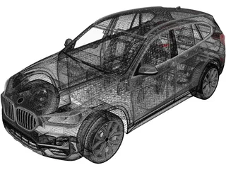 BMW X1 (2020) 3D Model preview