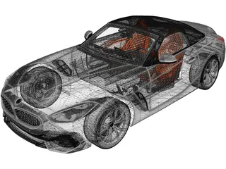 BMW Z4 (2019) 3D Model preview