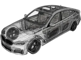 BMW 6-Series Gran Turismo M Sport (2017) 3D Model preview