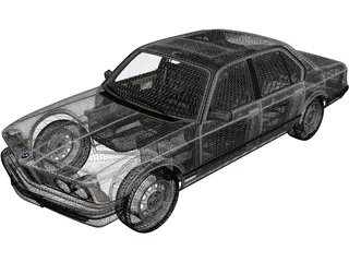 BMW 7-Series [E23] (1982) 3D Model preview