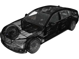 BMW 7-Series [F02] (2013) 3D Model preview
