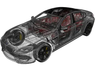 BMW M6 Gran Coupe [F06] (2013) 3D Model preview