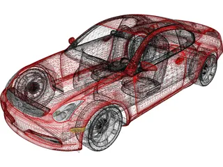 Infiniti G35 Coupe 3D Model preview