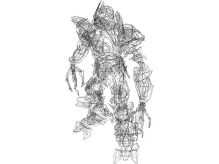Transformers Movie Megatron 3D Model preview