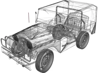 Jeep Willys CJ5 3D Model preview