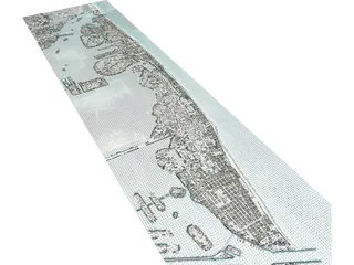 Miami Beach 3D Model preview