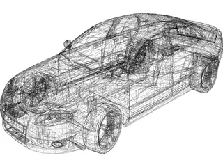 Audi RS4 3D Model preview