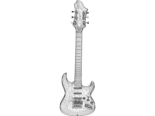 Electric Guitar 3D Model preview
