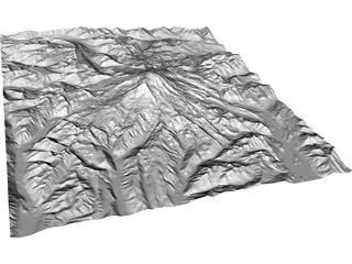 Mount Rainier 3D Model preview