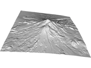 Mount Shasta 3D Model preview
