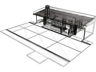 Laundry Shop 3D Model preview