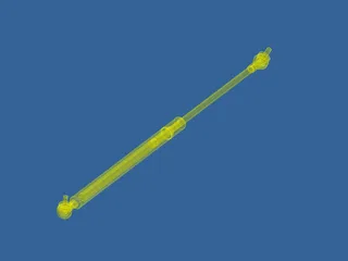 Gas Spring 3D Model preview
