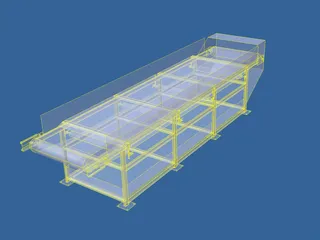 Conveyor Belt 5m 3D Model preview