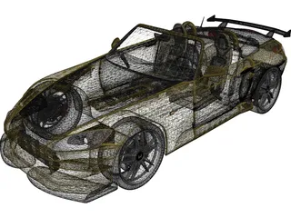 Honda S2000 [Tuned] 3D Model preview
