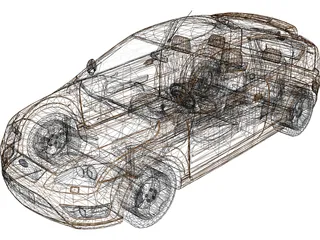 Ford Focus ST 3D Model preview