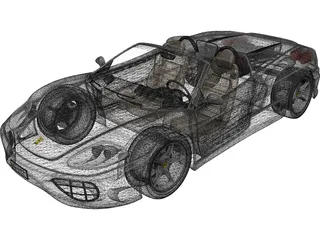 Ferrari 360 Spider 3D Model preview