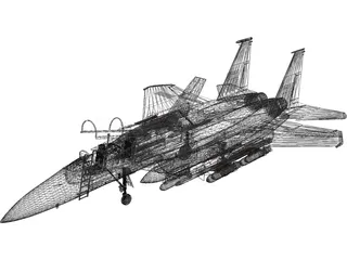 F-15 Hornet 3D Model preview