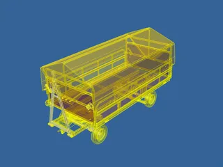 Baggage Trolley FRANKE 3D Model preview