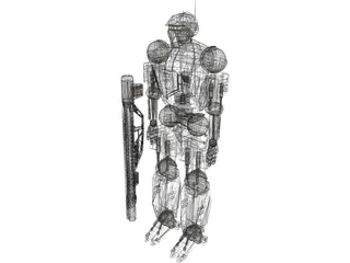Droid 3D Model preview