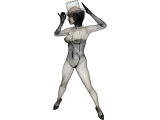 Woman Domenika 3D Model preview