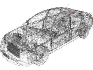 Honda Civic (2007) 3D Model preview