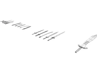 Sword Collection 3D Model preview