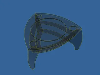 Table with glass 3D Model preview