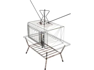 Old TV 3D Model preview