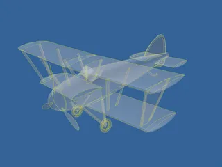 Biplane 3D Model preview