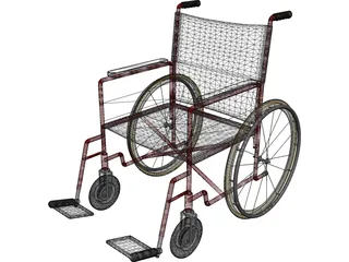 Wheelchair 3D Model preview