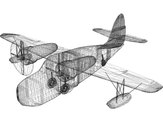 Grumman G-21 Goose 3D Model preview