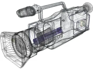 Sony vx1000 VCR 3D Model preview