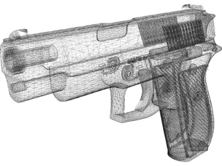 Colt Double Eagle 3D Model preview