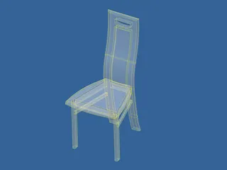Chair Modern for Dining Room 3D Model preview