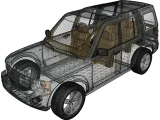 Land Rover Discovery 3 3D Model preview