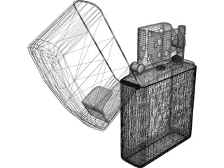 Zippo Lighter 3D Model preview