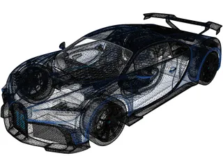 Bugatti Chiron Pur Sport (2021) 3D Model preview