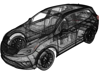 Buick Envision (2019) 3D Model preview