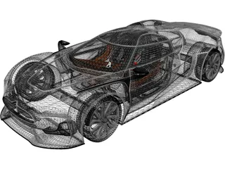 Citroen GT (2008) 3D Model preview