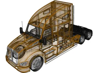 Kenworth T680 (2015) 3D Model preview