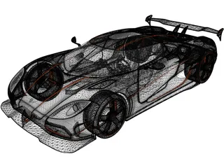 Koenigsegg Agera RS (2015) 3D Model preview